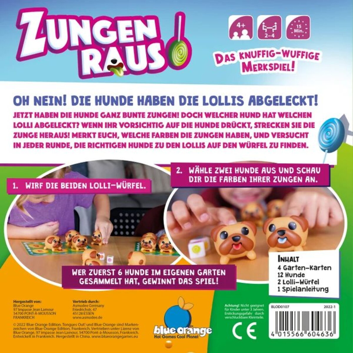 Asmodee Blue Orange Zungen raus!