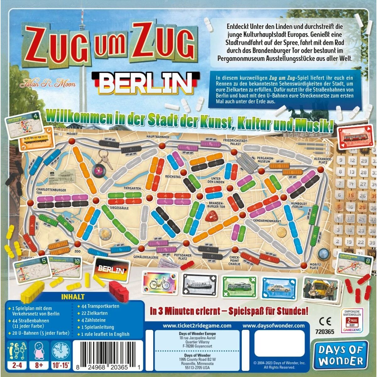 Asmodee Days of Wonder Zug um Zug: Berlin