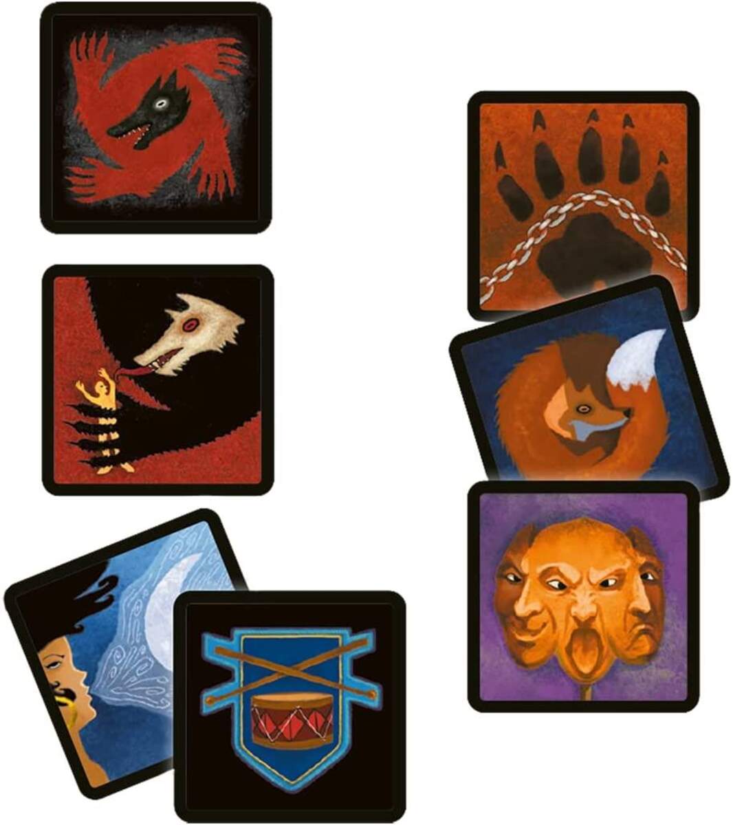 Asmodee Lui-Meme Werwölfe von Düsterwald - Charaktere (neues Design) Erweiterung DE