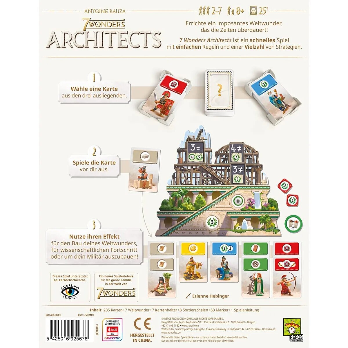 Asmodee Repos Production 7 Wonders Architects