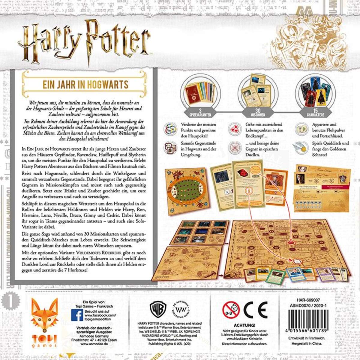 Asmodee Topi Games Harry Potter Ein Jahr in Hogwarts