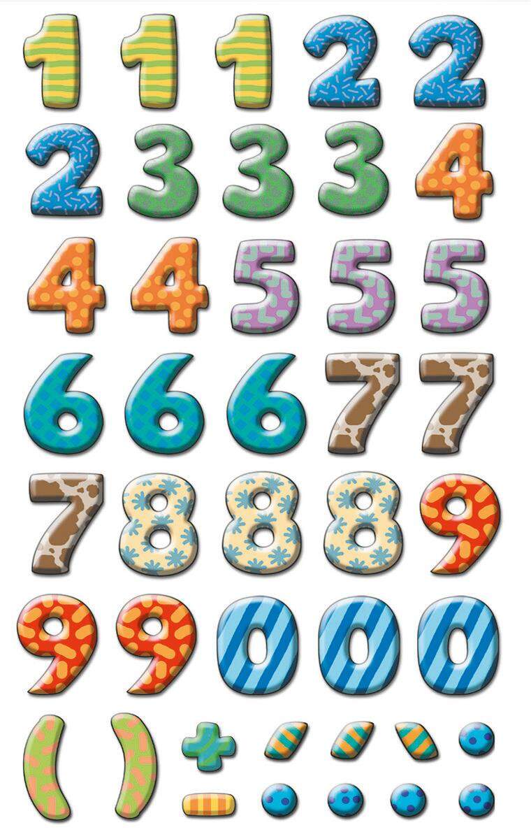 Avery Zweckform 59335, Zahlen Etiketten, Zahlen 0-9, 84 Aufkleber
