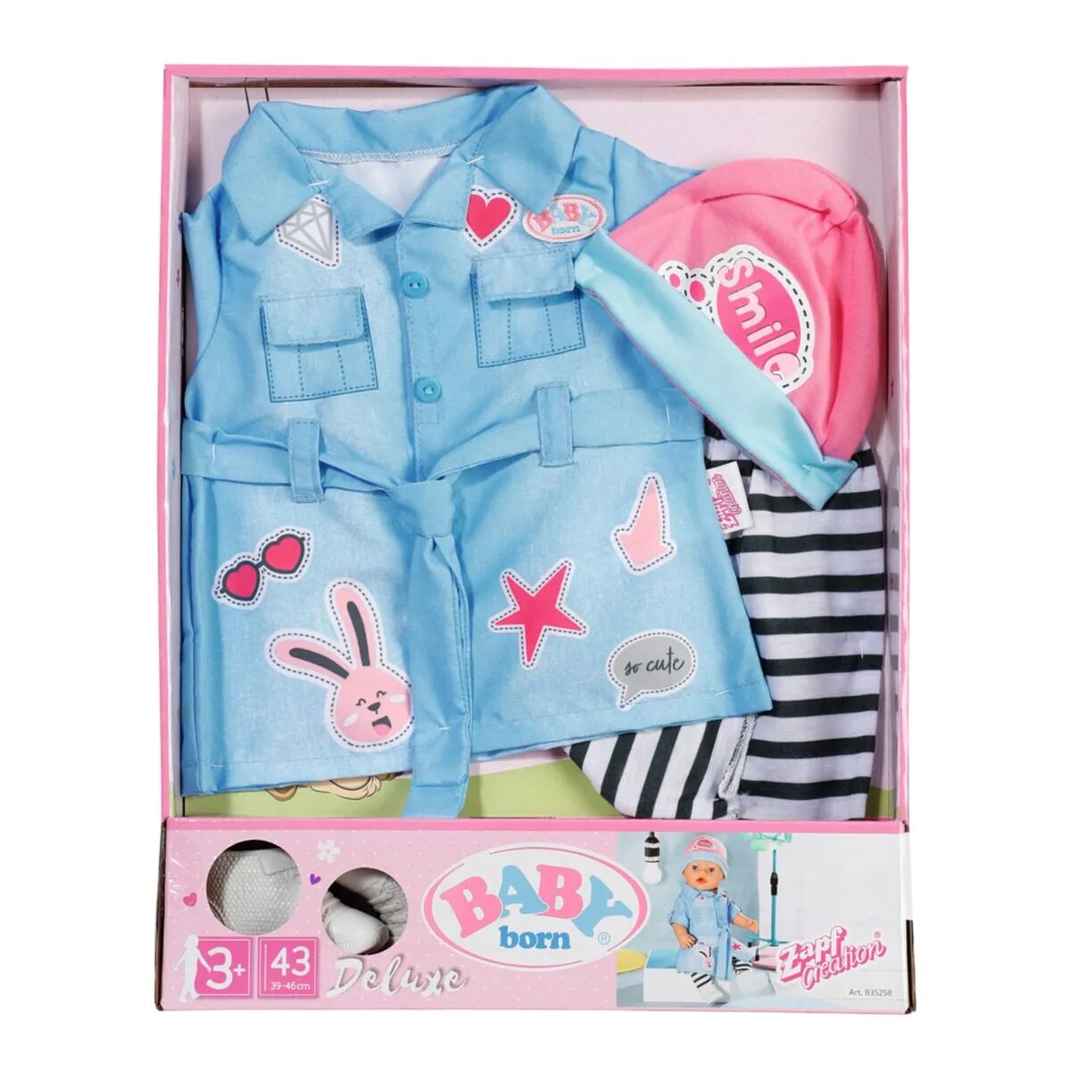 BABY born® Deluxe Jeans Kleid 43cm