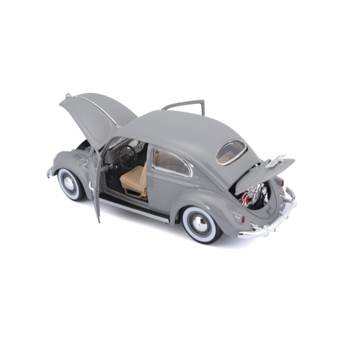 BBURAGO VW Käfer ´55 grau, 1:18