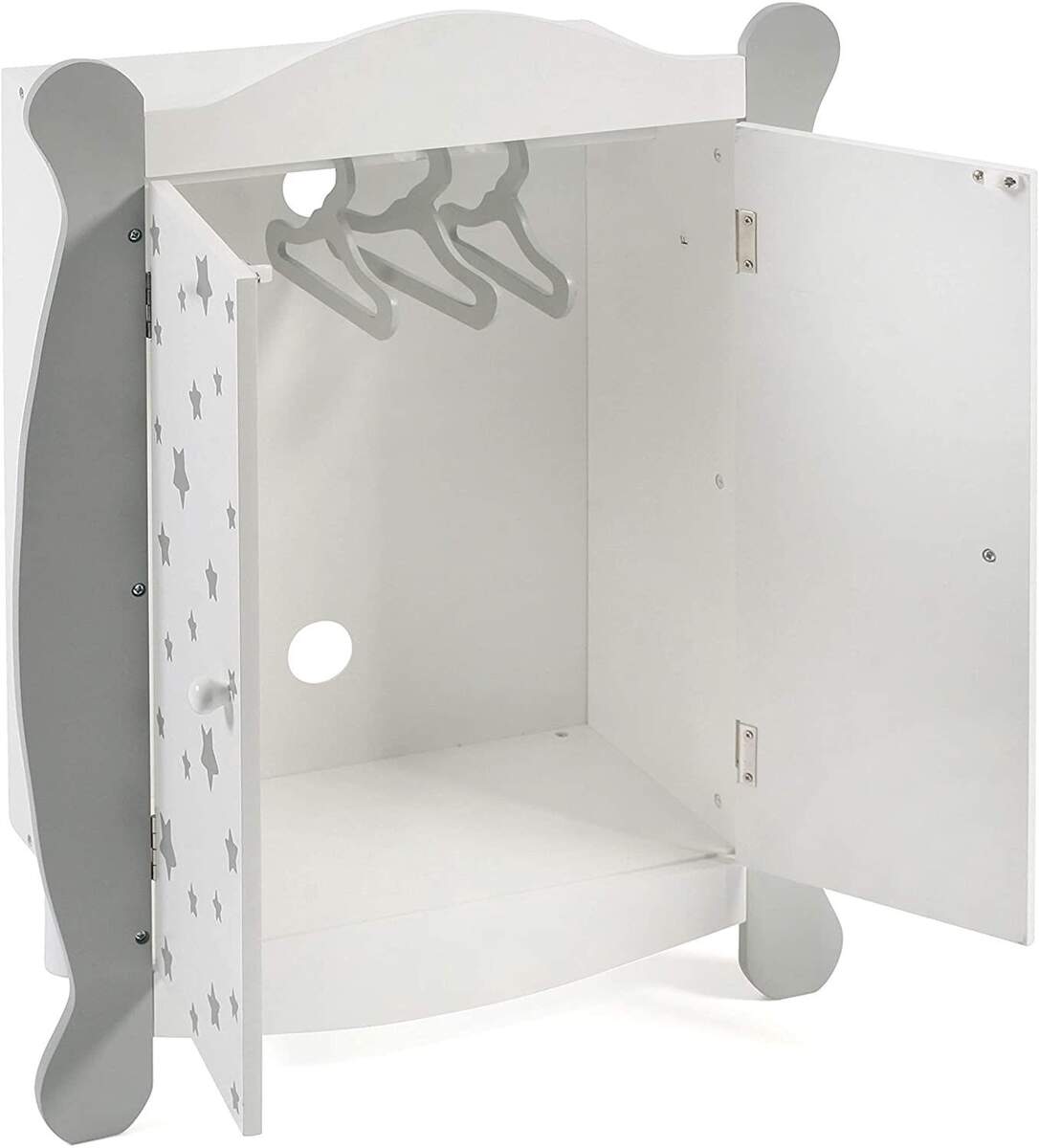 Bayer Chic Puppen-Kleiderschrank Stars grey