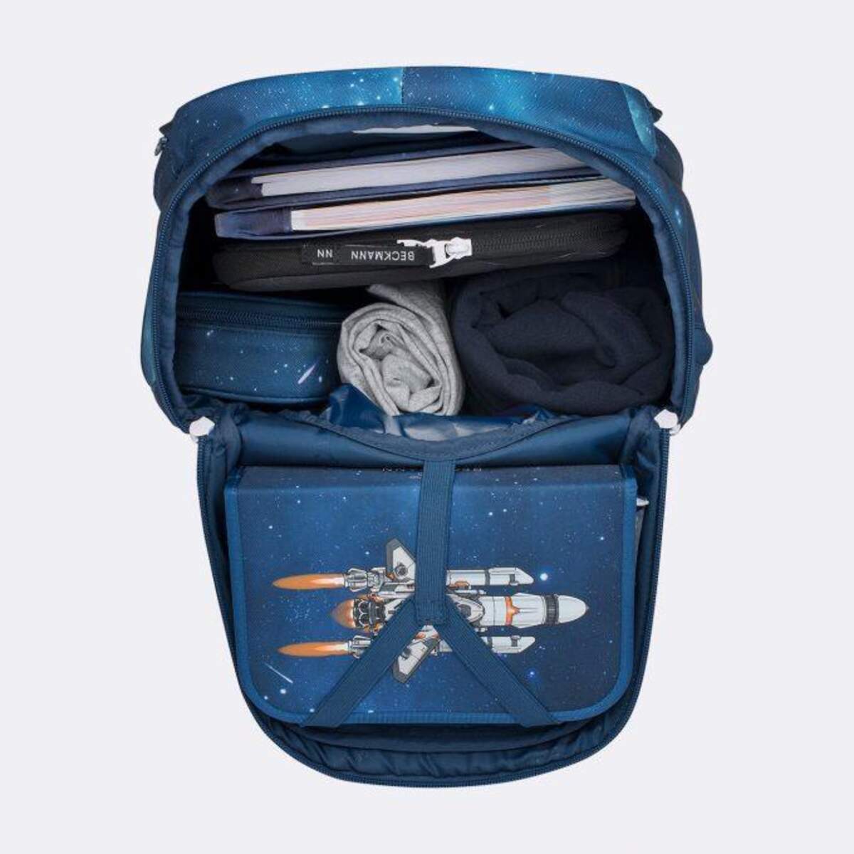 Beckmann Active Air FLX - Space Mission, 6-teiliges Schulrucksack-Set
