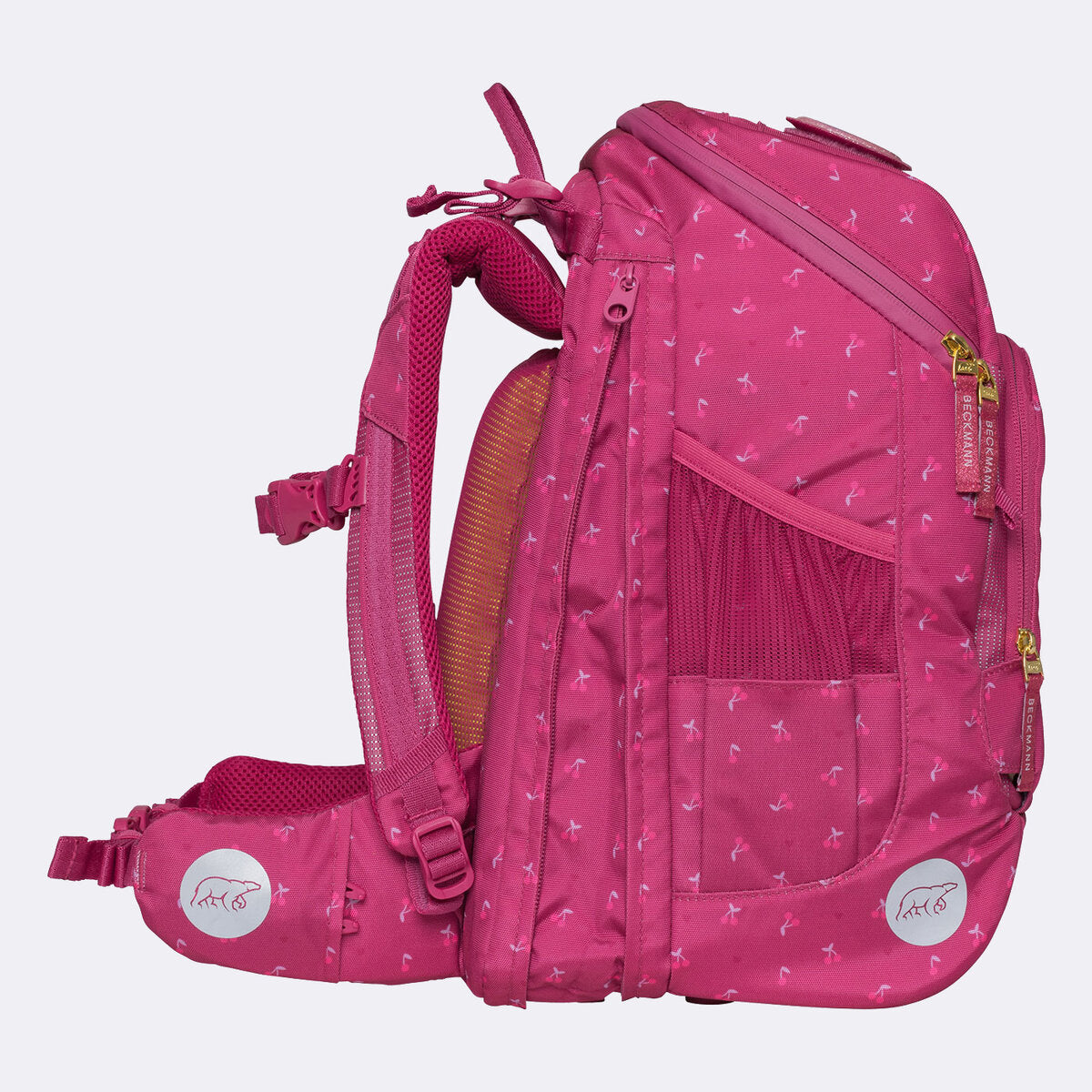 Beckmann Schulrucksack-Set Active Air FLX Cherry, 6-teilig