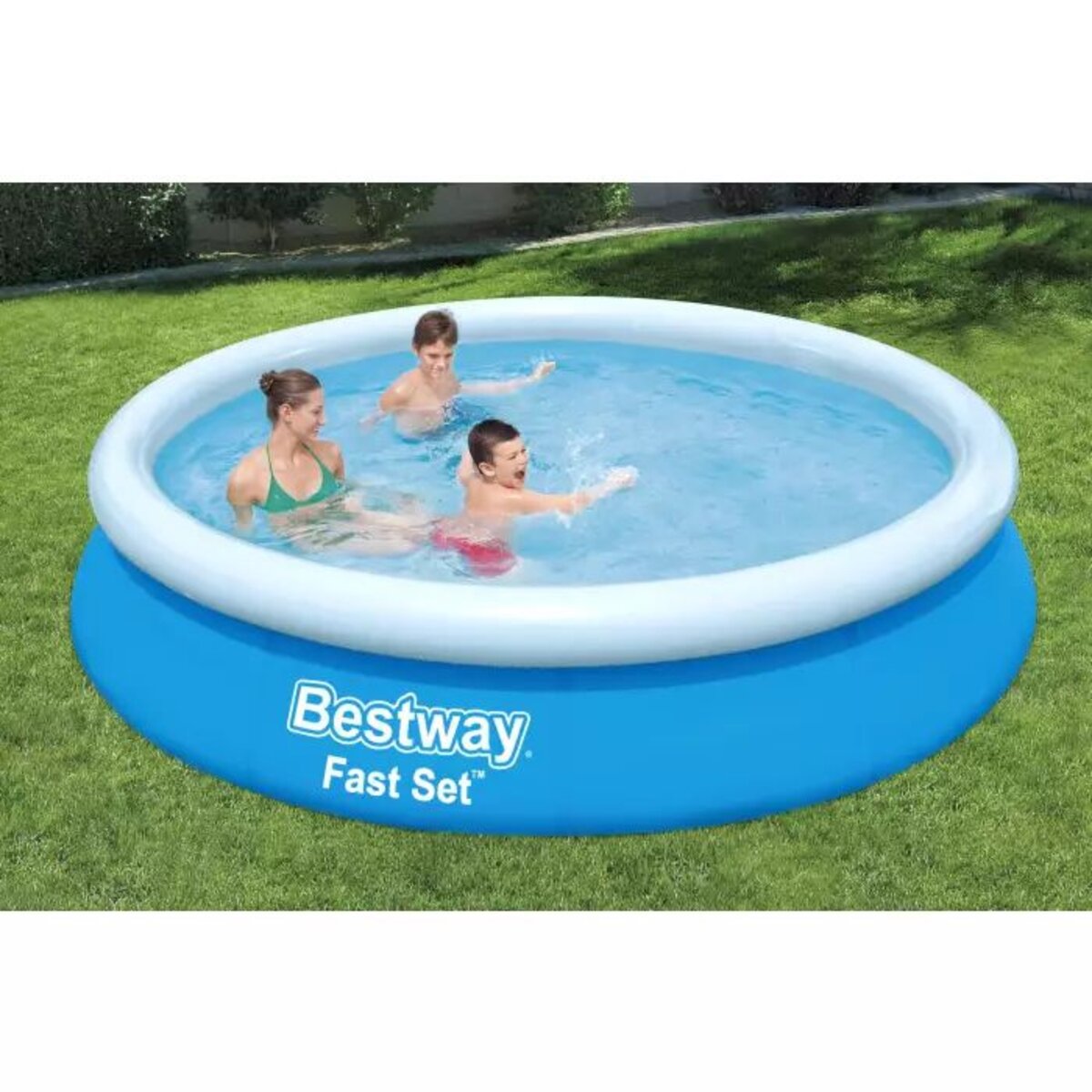 Bestway Fast Set™ Aufstellpool-Set mit Filterpumpe Ø 366 x 76 cm, blau, rund