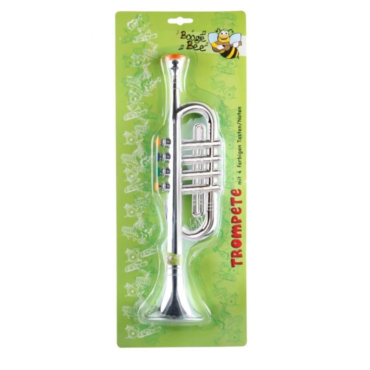 Boogie Bee Kindertrompete silber, 4 Tasten
