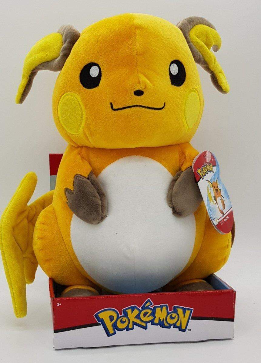 Boti Pokemon Plüsch Raichu auf Sockel