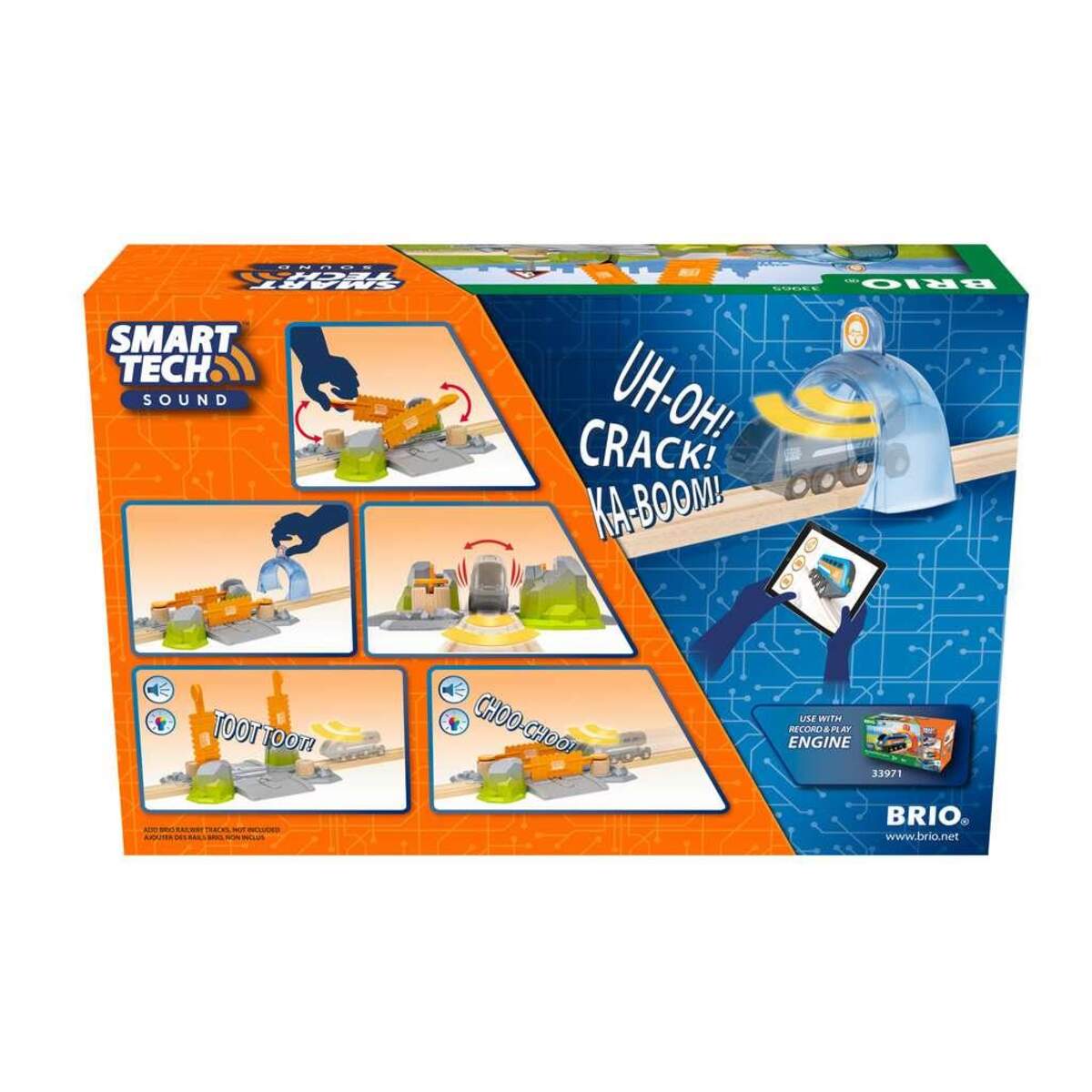 BRIO 33965 Smart Tech Sound Abenteuer-Bahnübergang