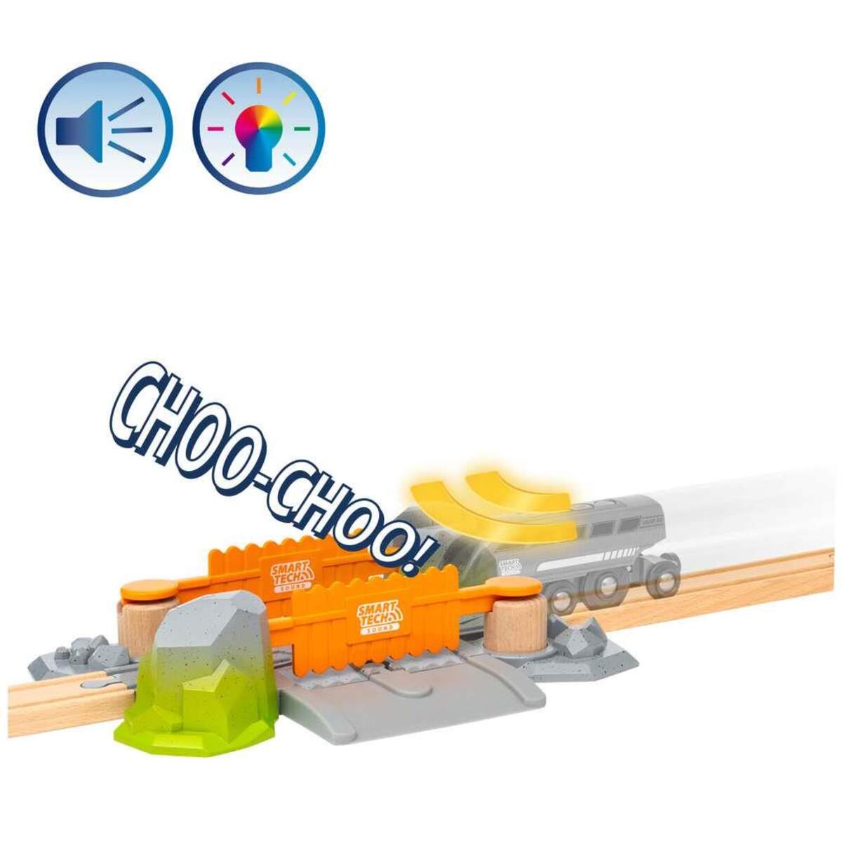 BRIO 33965 Smart Tech Sound Abenteuer-Bahnübergang