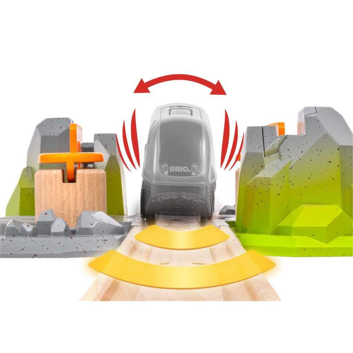 BRIO 33965 Smart Tech Sound Abenteuer-Bahnübergang