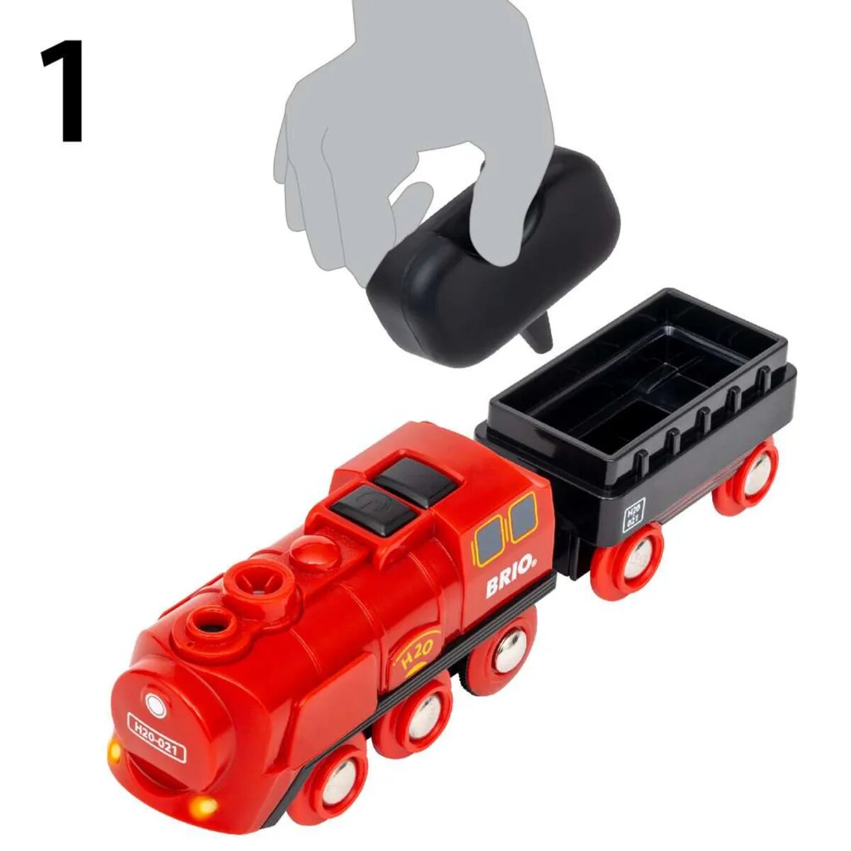 BRIO Batterie-Dampflok Set