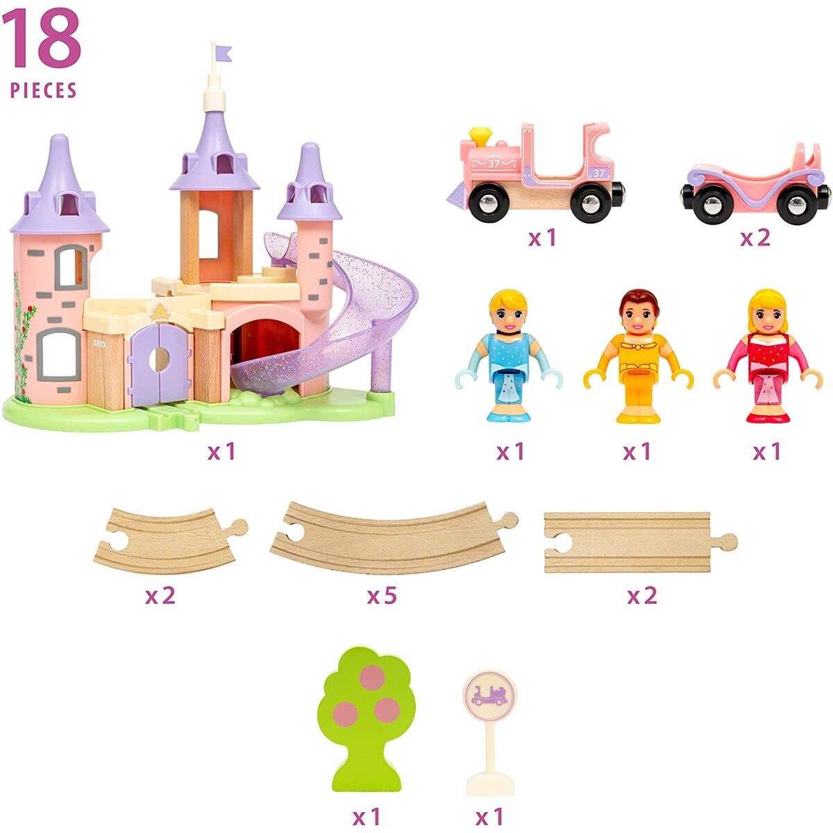 BRIO Disney Princess - Traumschloss Eisenbahn-Set