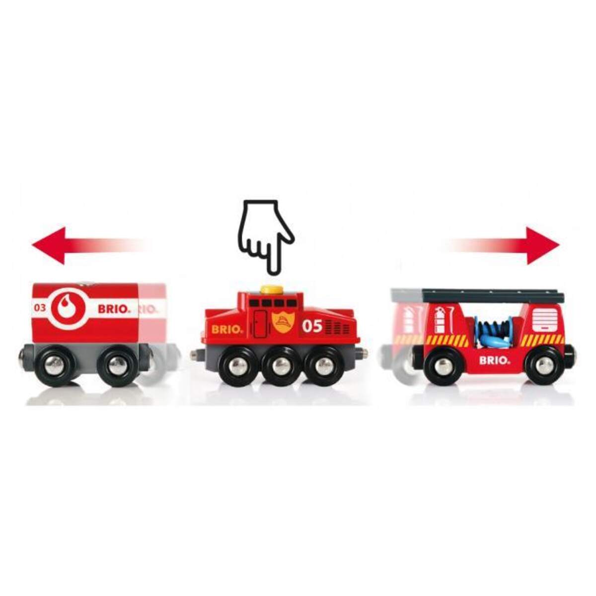 BRIO Feuerwehr-Löschzug