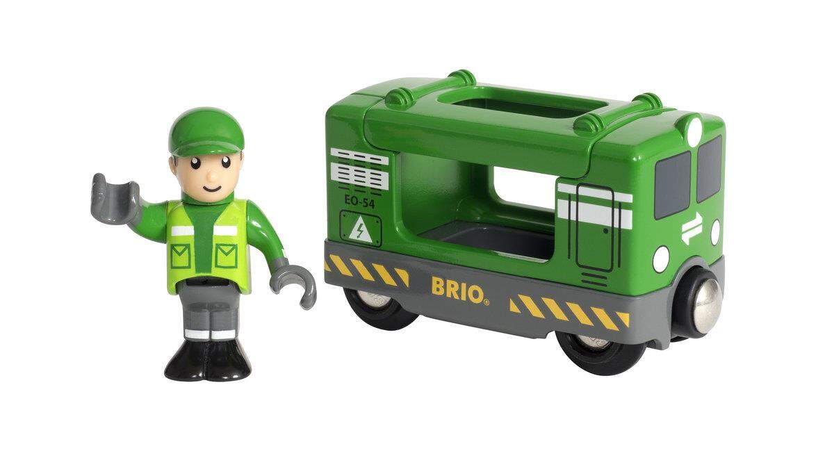 BRIO Frachtlok mit Fahrer