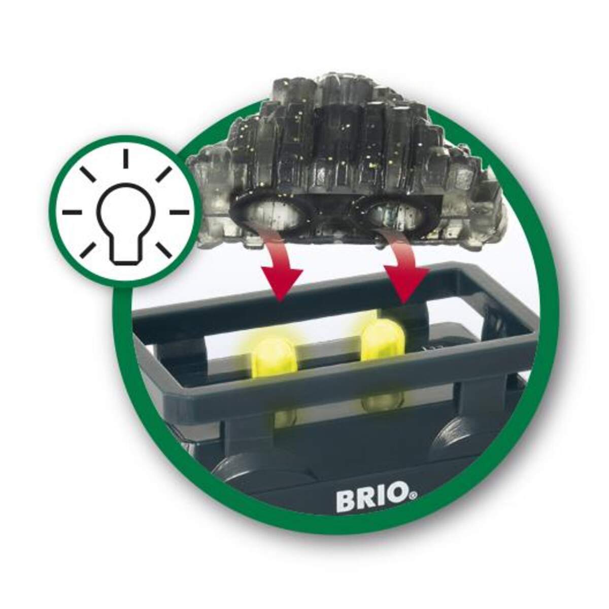 BRIO Goldwaggon mit Licht