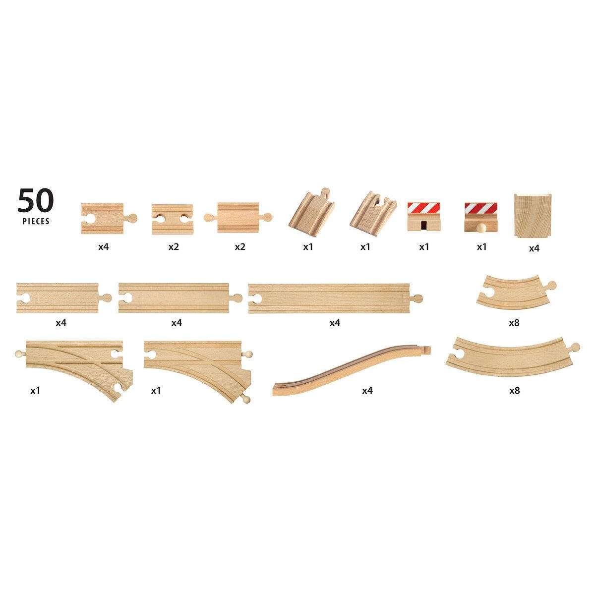 BRIO Großes Schienensortiment 50 Teile