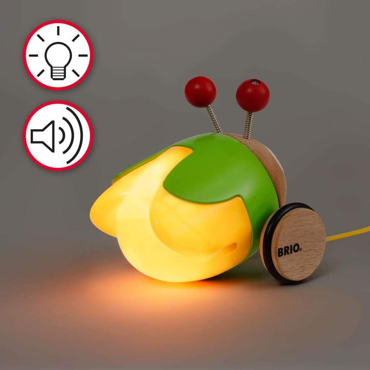 BRIO Nachzieh-Glühwürmchen mit Licht und Sound