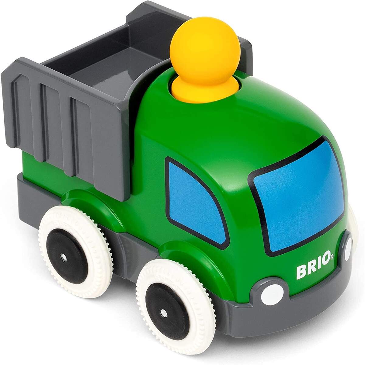 BRIO Push & Go LKW mit kindgerechter Startfunktion und kippbarer Ladefläche