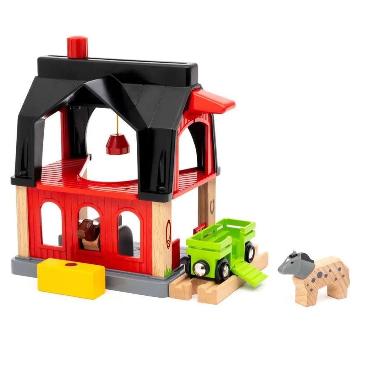 BRIO Tierscheune mit Heuwaggon