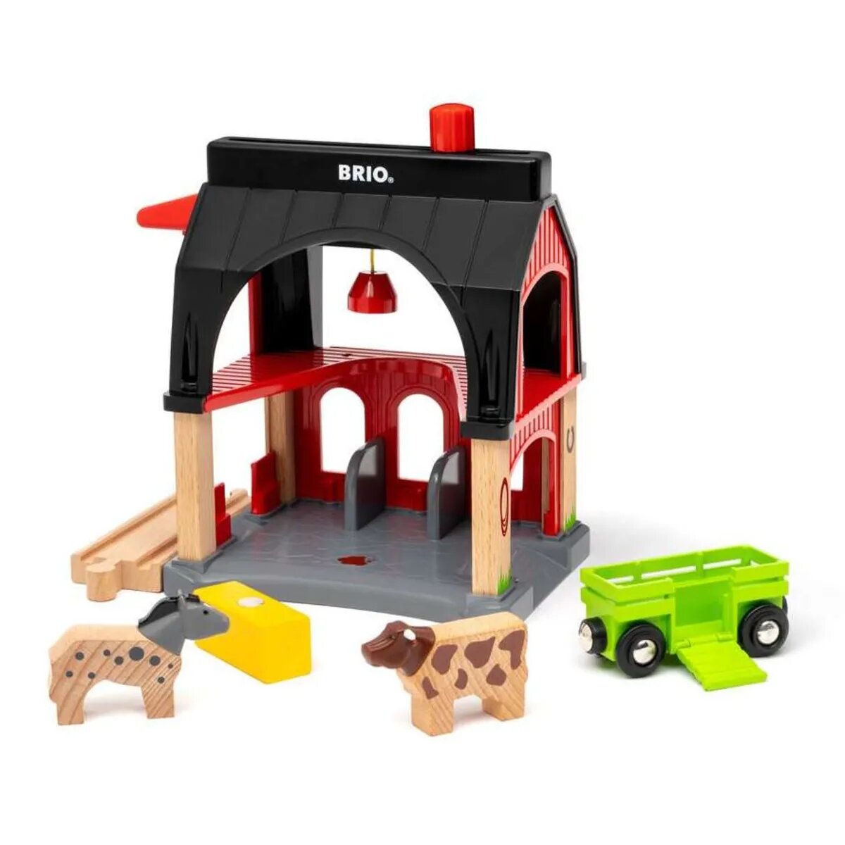 BRIO Tierscheune mit Heuwaggon