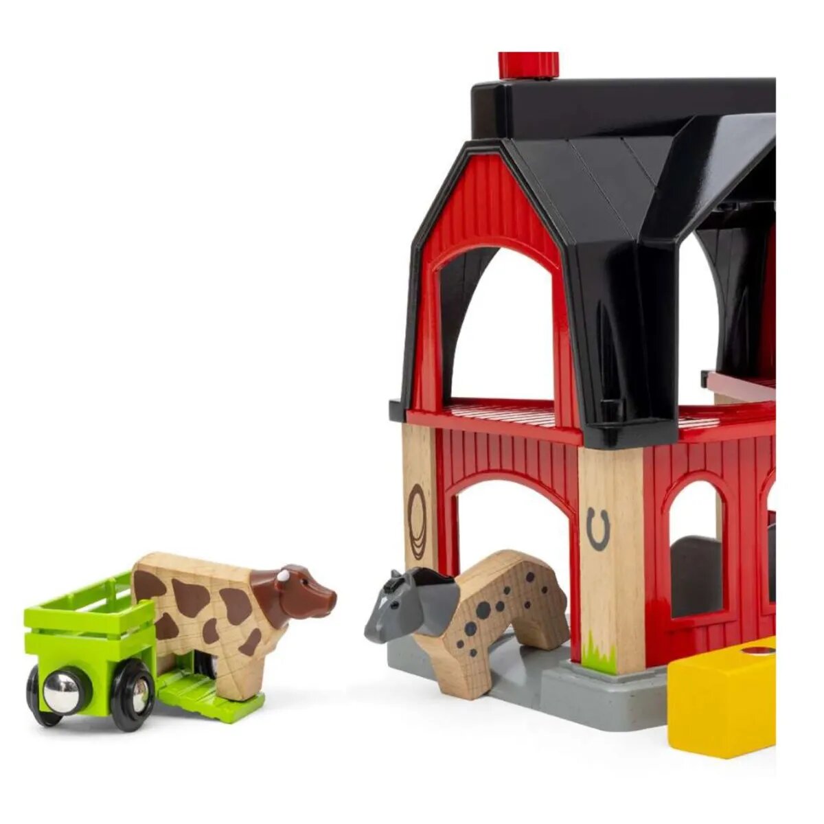 BRIO Tierscheune mit Heuwaggon