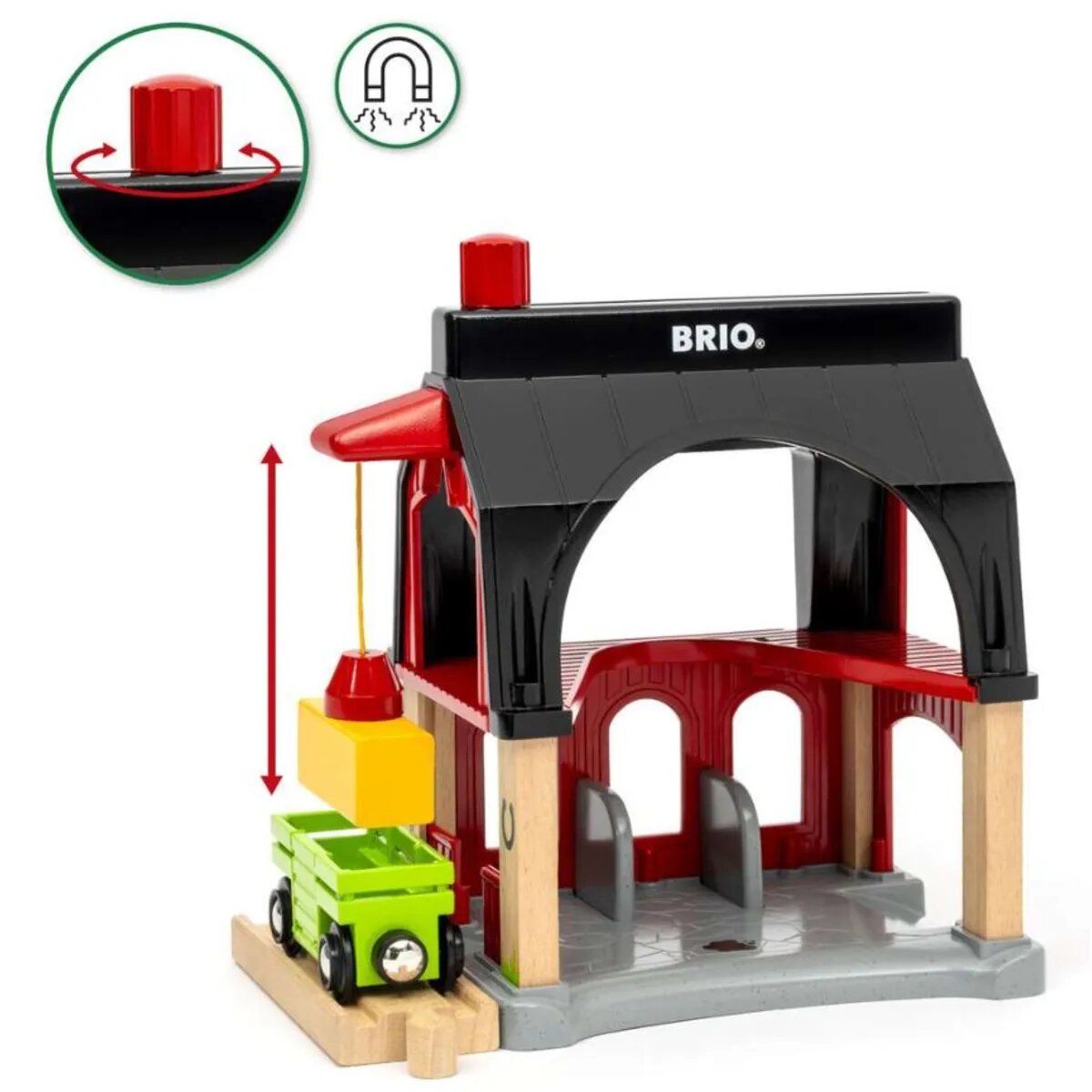 BRIO Tierscheune mit Heuwaggon