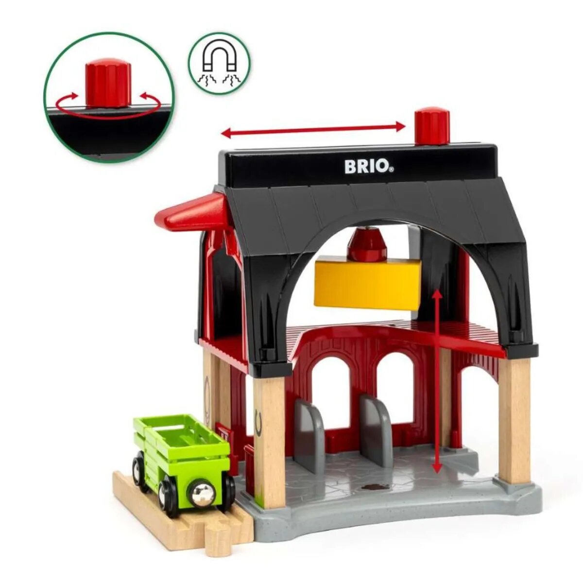 BRIO Tierscheune mit Heuwaggon