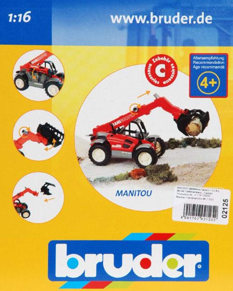 BRUDER® 2125 Manitou Teleskoplader MLT 633