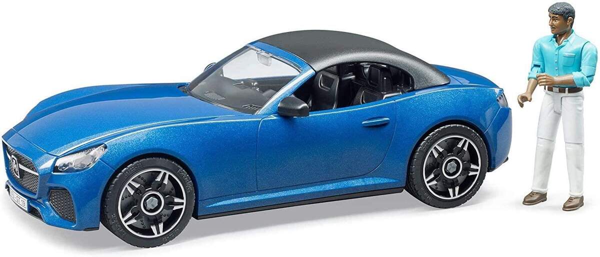 BRUDER® 3481 Roadster blau mit Fahrer