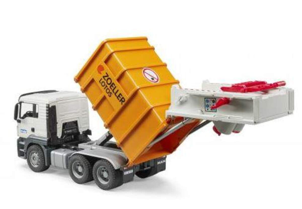 BRUDER® 3762 MAN TGS Müll-LKW Hecklader orange