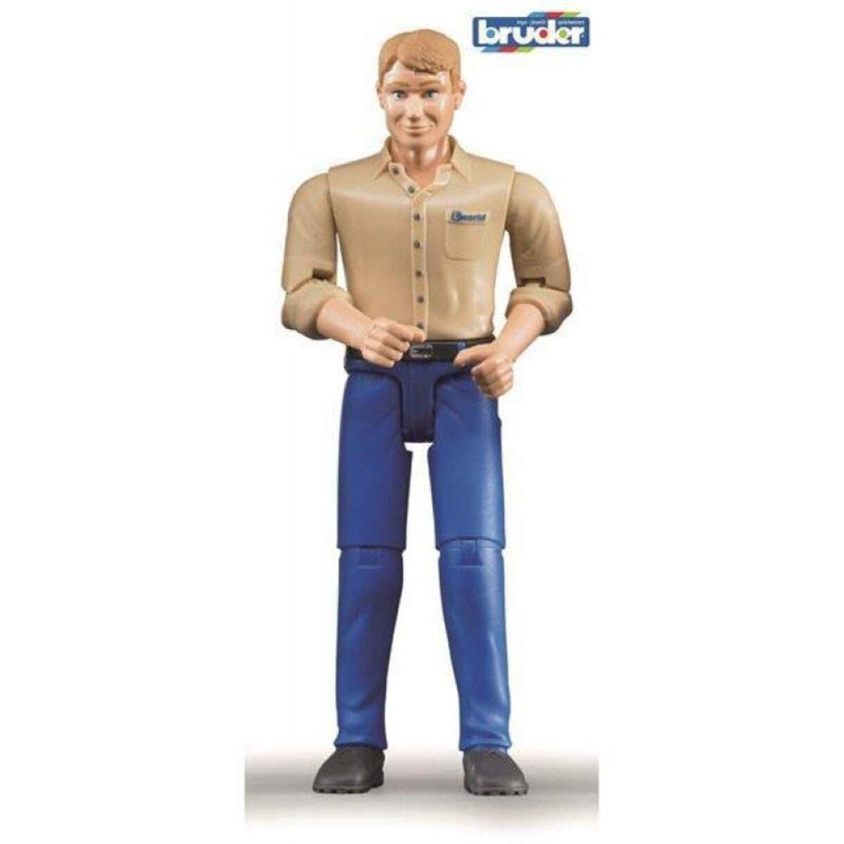 BRUDER® Figur Mann Helle Haut+Hose Blau