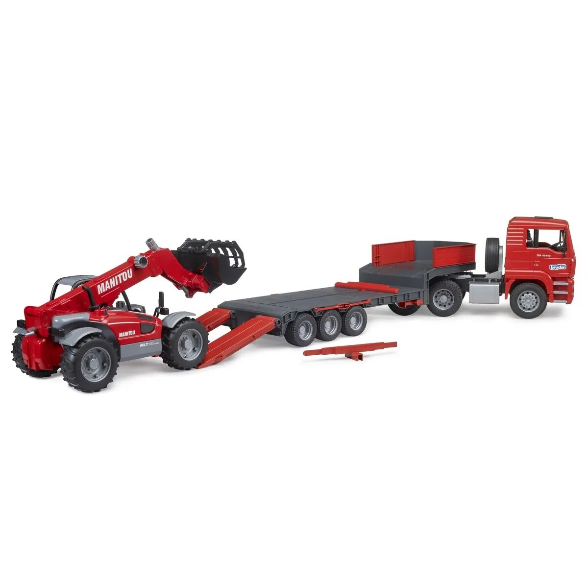 BRUDER® MAN TGA Tieflader mit Manitou Teleskoplader MLT 633