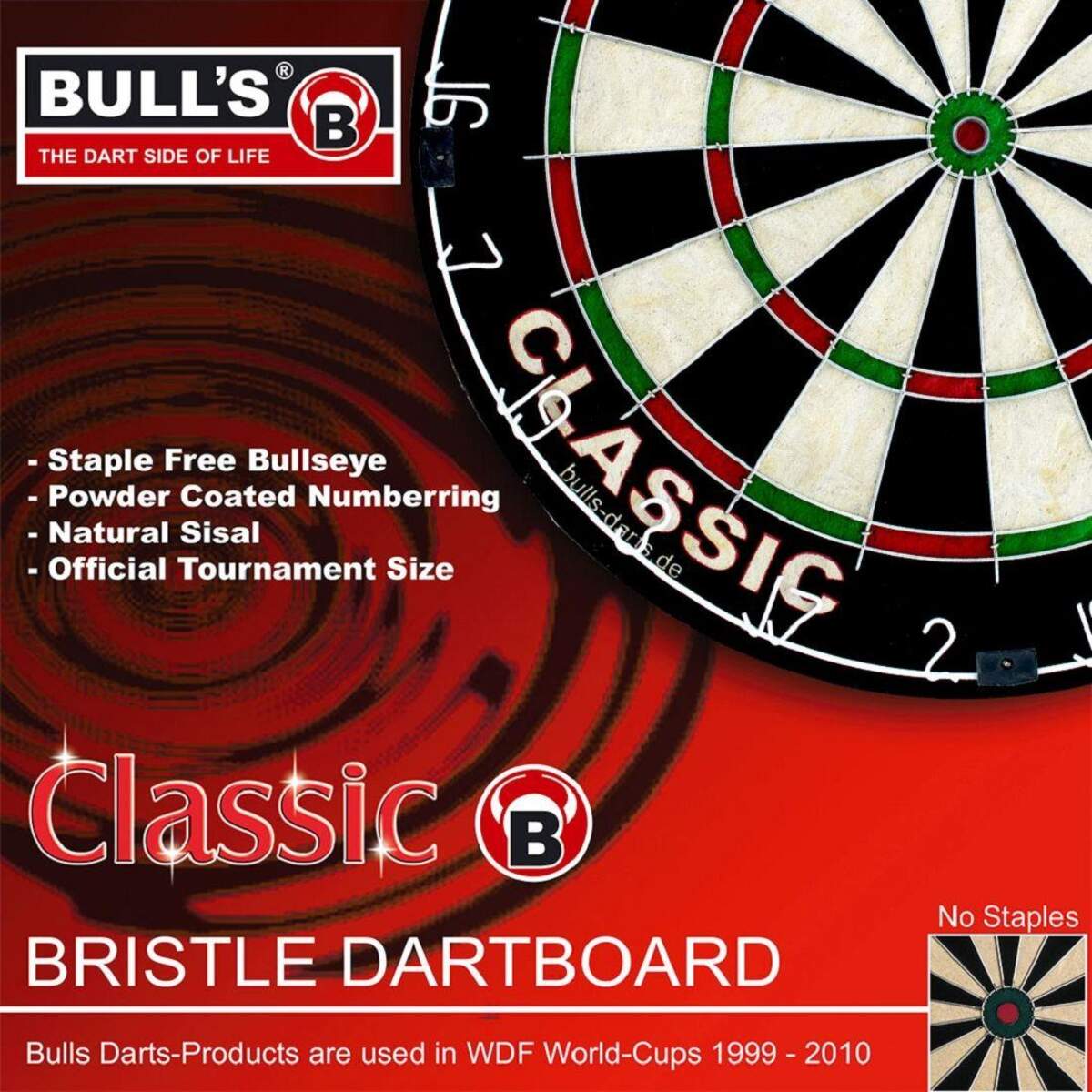BULL'S Darts Classic Bristle Dart Board