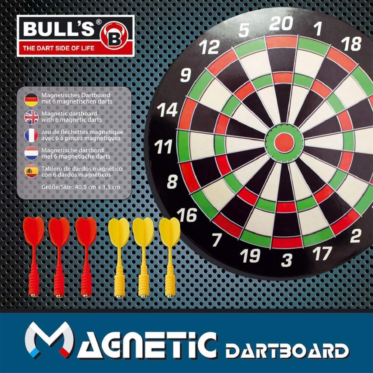 BULL'S Darts Magnetic Dartboard 40,5 cm
