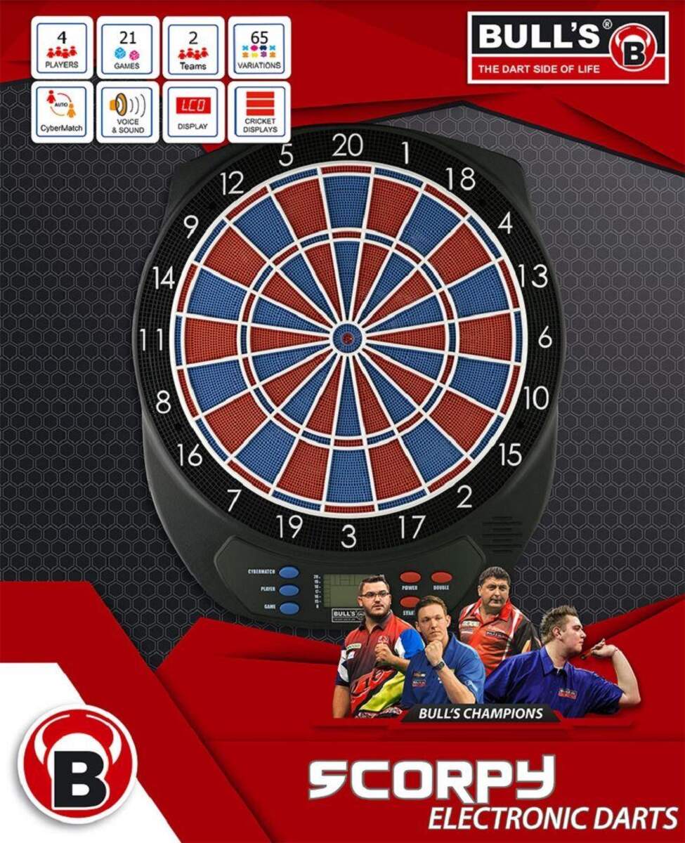 BULL'S Darts Scorpy Elektronik Dartboard