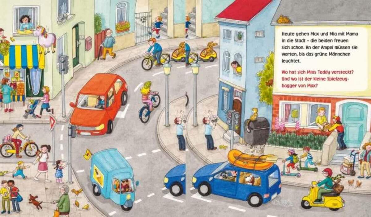 Carlsen Unkaputtbar: Mein erstes Wimmelbuch: Unterwegs in der Stadt