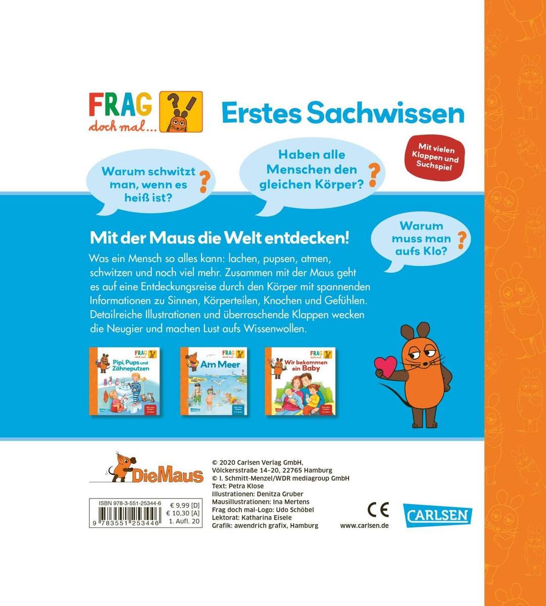 Carlsen Verlag Frag doch mal .. die Maus Mein Körper