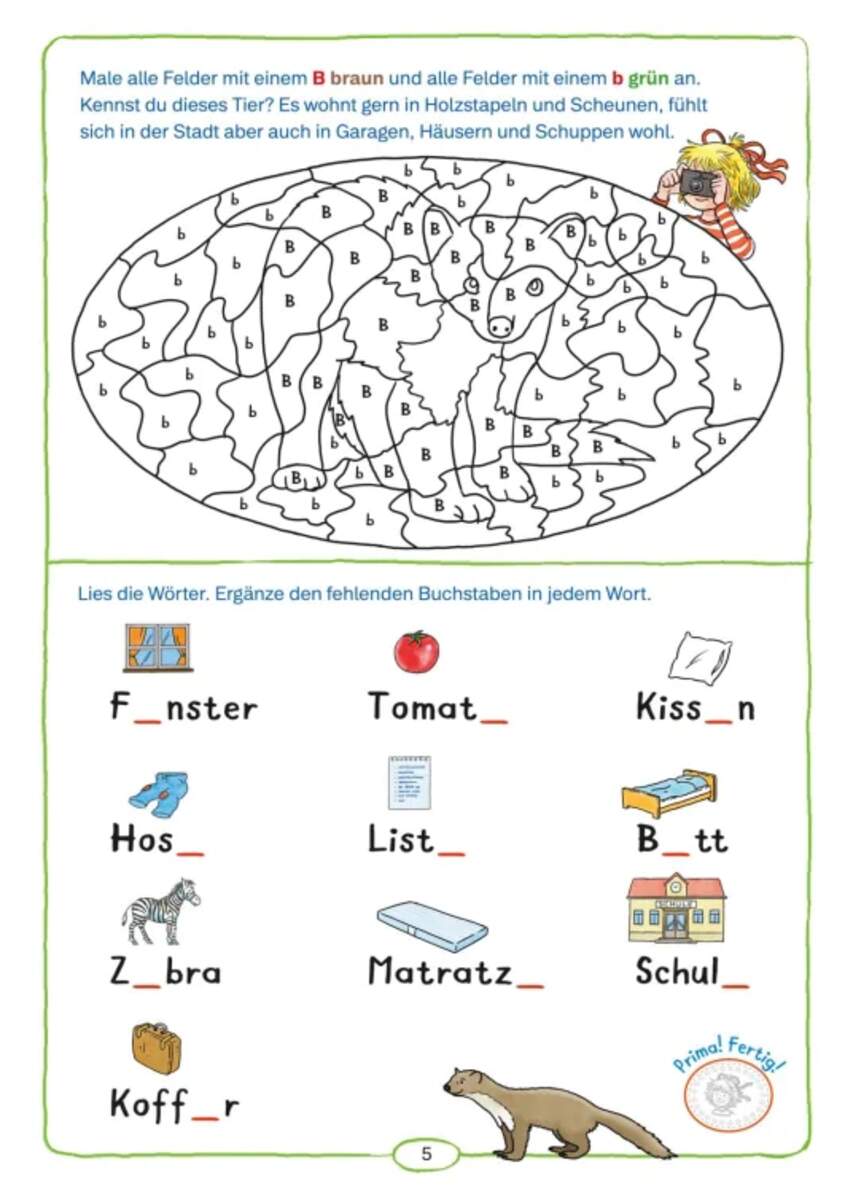 Carlsen Verlag Conni Gelbe Reihe (Beschäftigungsbuch): Lesen lernen mit Sticker-Spaß