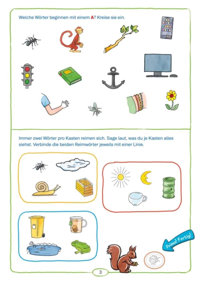 Carlsen Verlag Conni Gelbe Reihe (Beschäftigungsbuch): Lesen lernen mit Sticker-Spaß