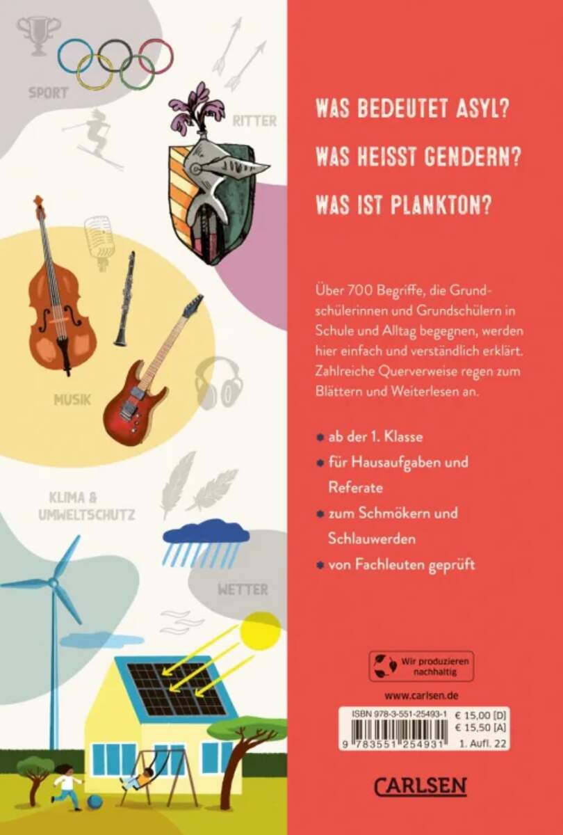 Carlsen Verlag Das Grundschullexikon