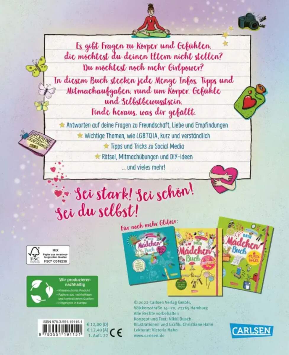 Carlsen Verlag Dein Mädchenbuch: Girlpower von Nikki Busch, Christiane Hahn
