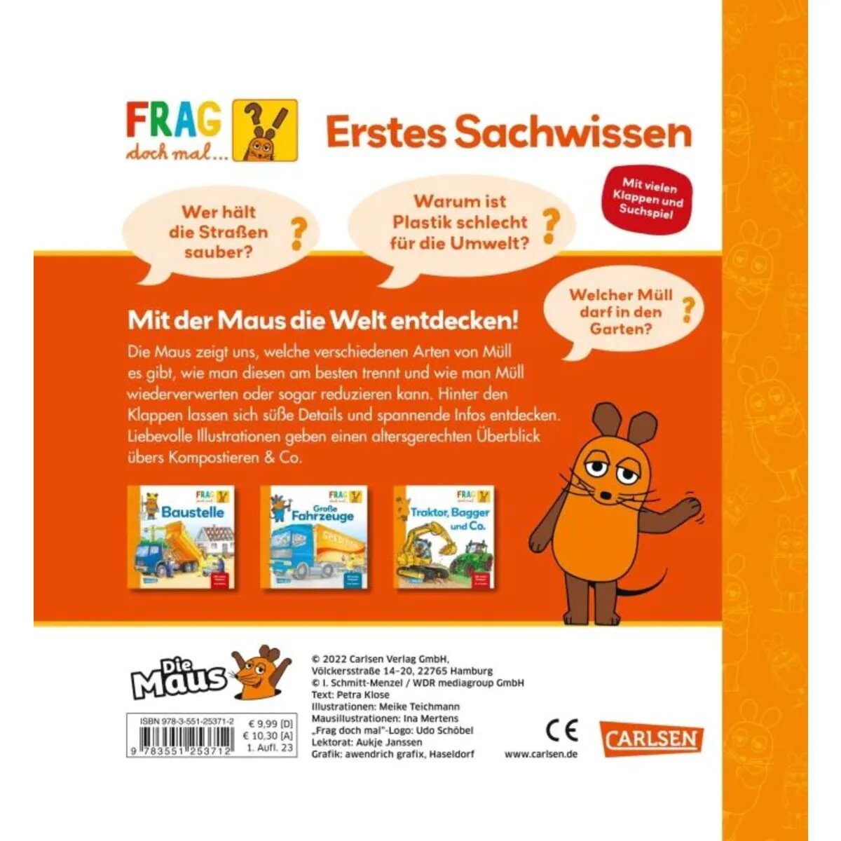Carlsen Verlag Frag doch mal ... die Maus: Müllabfuhr und Recycling