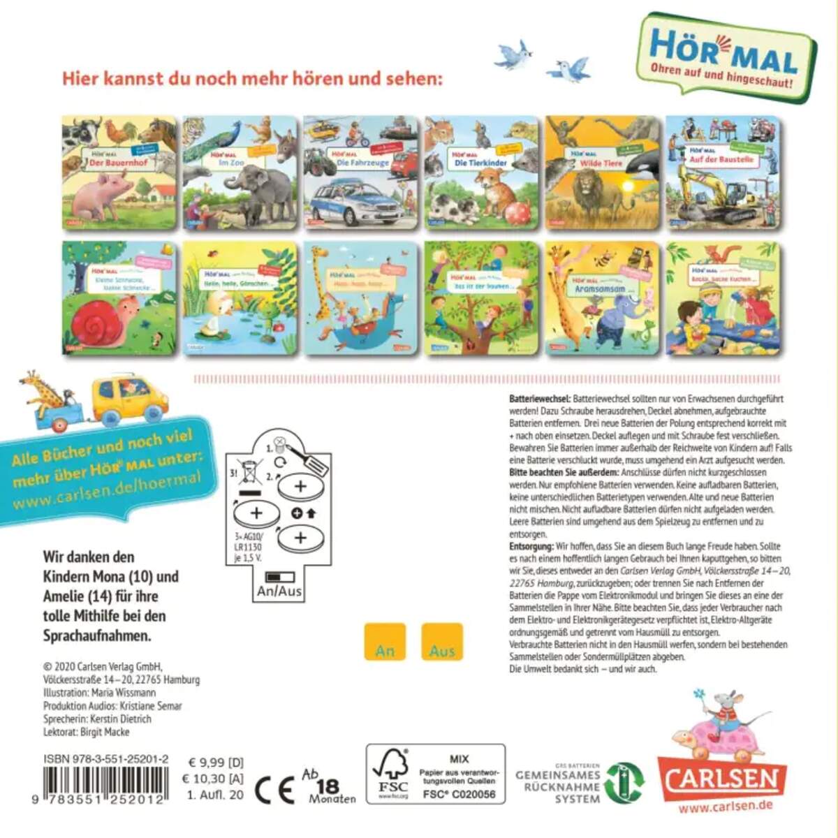 Carlsen Verlag Hör mal (Soundbuch): Verse für Kleine: Hoppe, hoppe, Reiter ..