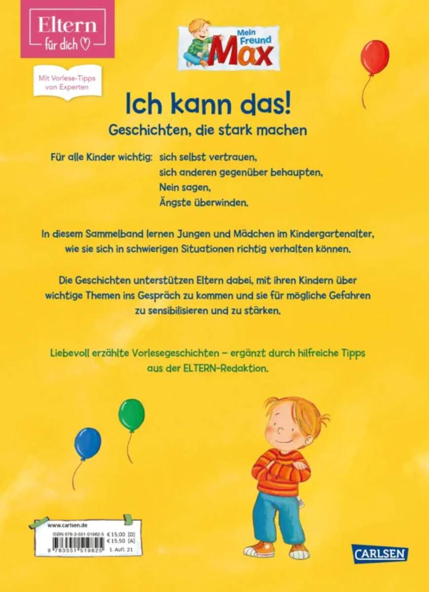 Carlsen Verlag Ich kann das! Geschichten, die stark machen (ELTERN-Vorlesebuch)