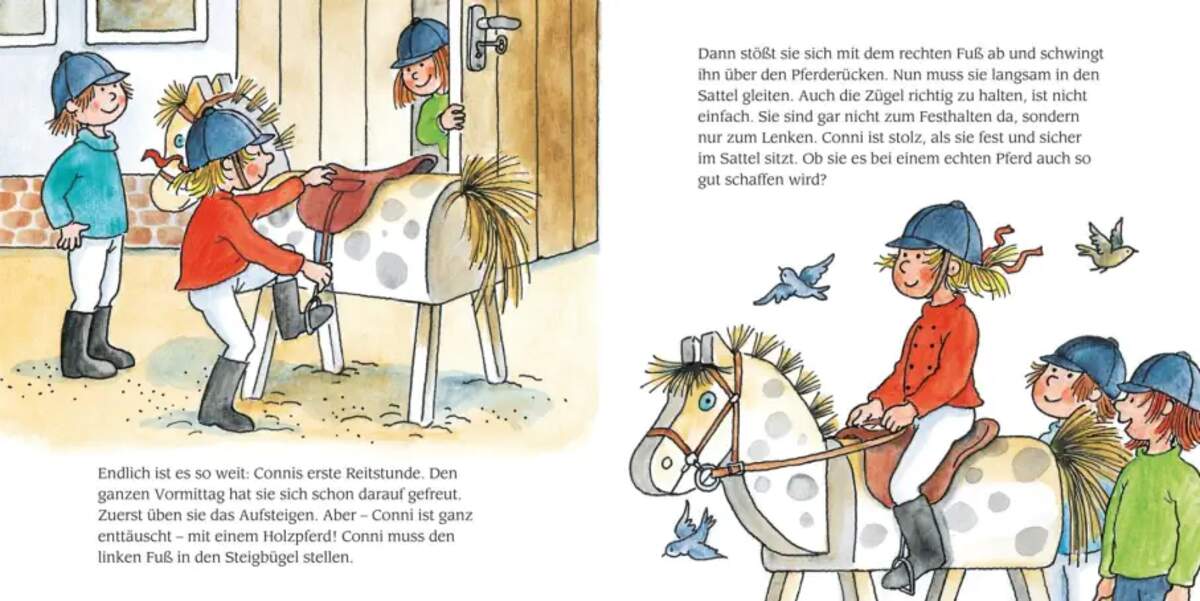 Carlsen Verlag LESEMAUS 206: "Conni lernt reiten" + "Conni macht Musik" Doppelband