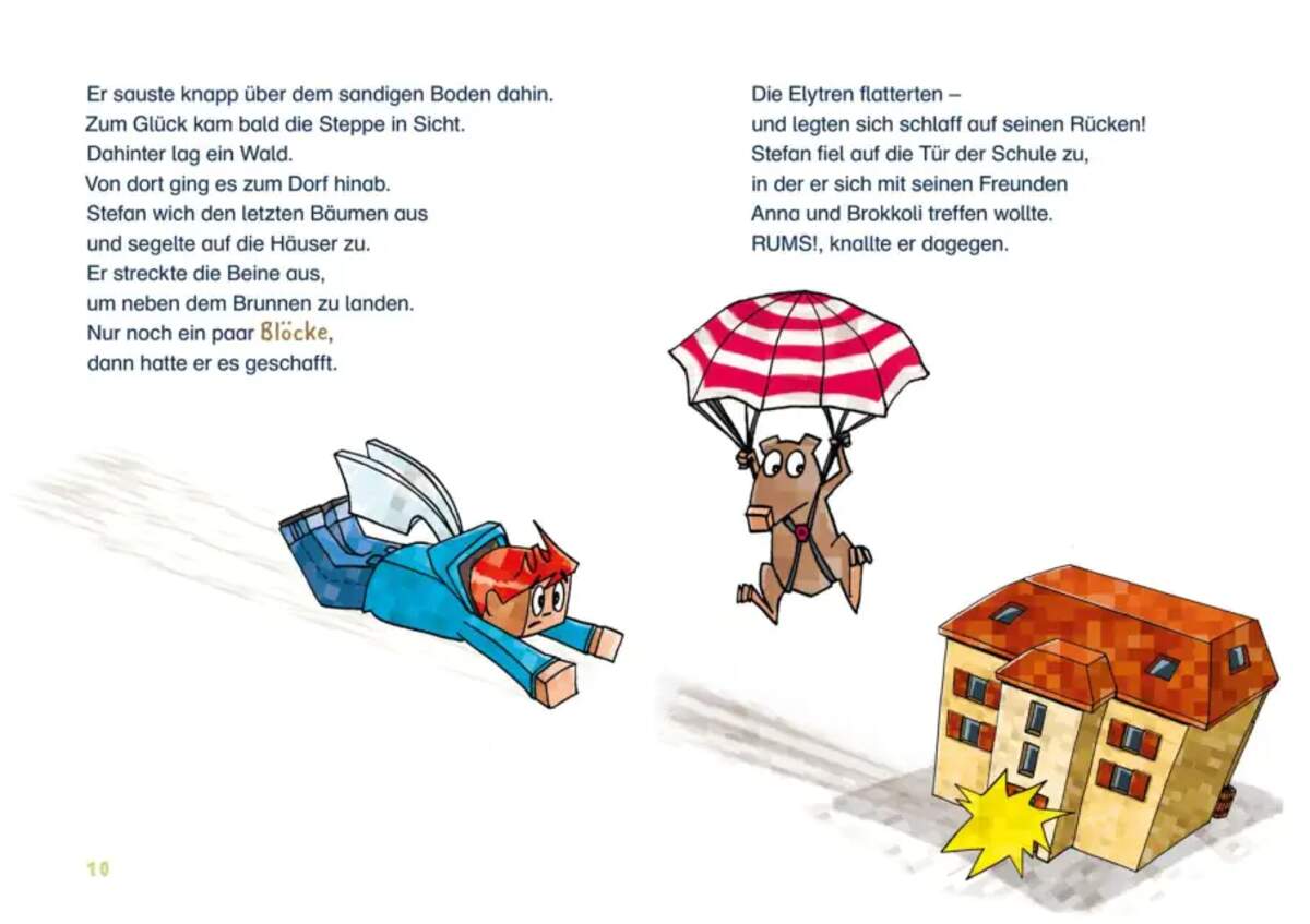 Carlsen Verlag Lesenlernen mit Spaß – Minecraft 4: Ungeheuer – bis zum Untergang!