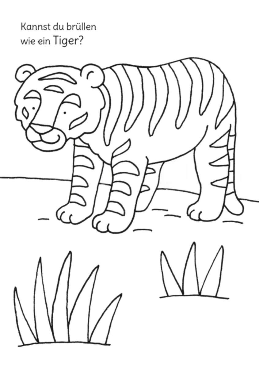 Carlsen Verlag Mein erstes großes Malbuch: Wilde Tiere : Malen ab 3 Jahren